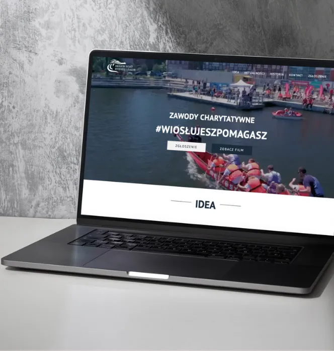 strona internetowa dla fundacji i klubu sportowego smoczych łodzi w Gdańsku