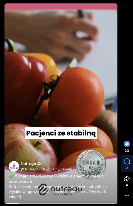 Przykład postów w instagram reels