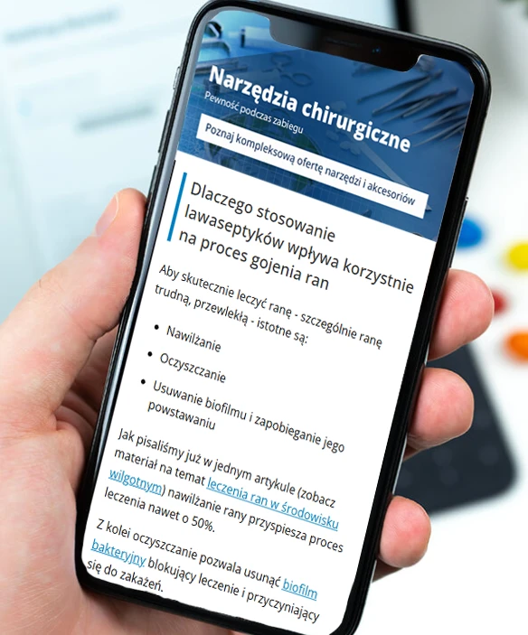 responsywna strona internetowa hurtowni medycznej