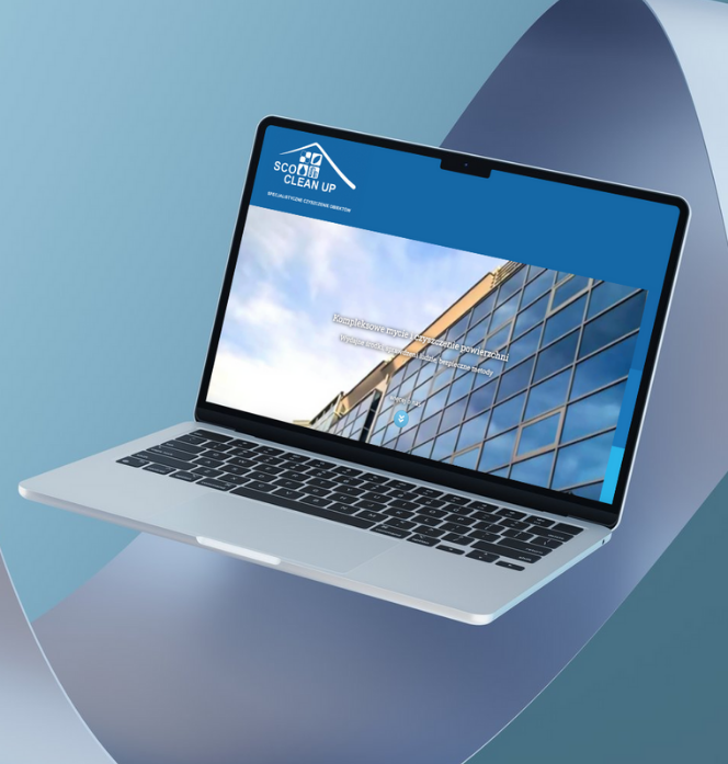 Projekt strony internetowej dla firmy sprzątającej